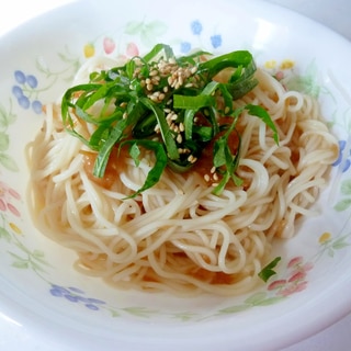 ☆なめ茸と梅しそそうめん☆